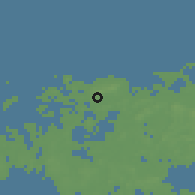 Shaded relief of the 45 km around Geta, drawn from the GMTED2010 grid