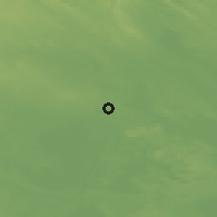 Shaded relief of the 44 km around Polvijärvi, drawn from the GMTED2010 grid