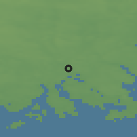 Shaded relief of the 45 km around Porvoo, drawn from the GMTED2010 grid