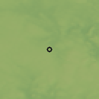 Shaded relief of the 44 km around Pylkönmäki, drawn from the GMTED2010 grid