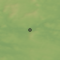 Shaded relief of the 43 km around Ristijärvi, drawn from the GMTED2010 grid