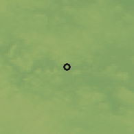 Shaded relief of the 44 km around Saarijärvi, drawn from the GMTED2010 grid