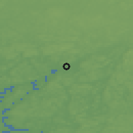 Shaded relief of the 45 km around Salo, drawn from the GMTED2010 grid