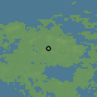 Shaded relief of the 45 km around Saltvik, drawn from the GMTED2010 grid