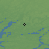 Shaded relief of the 45 km around Sauvo, drawn from the GMTED2010 grid