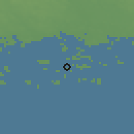Shaded relief of the 43 km around Simo, drawn from the GMTED2010 grid