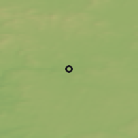 Shaded relief of the 43 km around Taivalkoski, drawn from the GMTED2010 grid