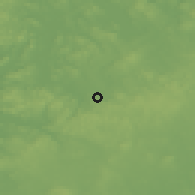 Shaded relief of the 44 km around Toivakka, drawn from the GMTED2010 grid