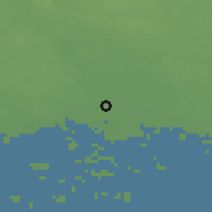 Shaded relief of the 43 km around Tornio, drawn from the GMTED2010 grid
