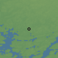 Shaded relief of the 45 km around Turku, drawn from the GMTED2010 grid