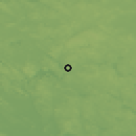Shaded relief of the 44 km around Tuupovaara, drawn from the GMTED2010 grid