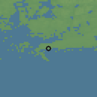Shaded relief of the 45 km around Hanko, drawn from the GMTED2010 grid