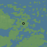 Shaded relief of the 45 km around Vårdö, drawn from the GMTED2010 grid