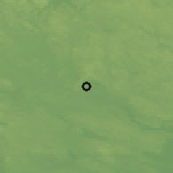 Shaded relief of the 44 km around Värtsilä, drawn from the GMTED2010 grid