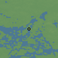 Shaded relief of the 45 km around Velkua, drawn from the GMTED2010 grid