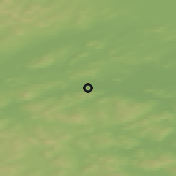 Shaded relief of the 41 km around Inari, drawn from the GMTED2010 grid