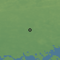 Shaded relief of the 45 km around Anjalankoski, drawn from the GMTED2010 grid