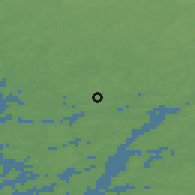 Shaded relief of the 45 km around Kaarina, drawn from the GMTED2010 grid