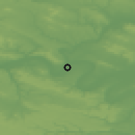 Shaded relief of the 50 km around Achères, drawn from the GMTED2010 grid