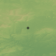 Shaded relief of the 50 km around Alençon, drawn from the GMTED2010 grid
