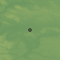 Shaded relief of the 50 km around Bobigny, drawn from the GMTED2010 grid