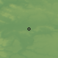 Shaded relief of the 50 km around Bondy, drawn from the GMTED2010 grid