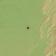 Shaded relief of the 51 km around Bourg-en-Bresse, drawn from the GMTED2010 grid