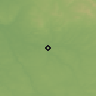 Shaded relief of the 51 km around Bourges, drawn from the GMTED2010 grid