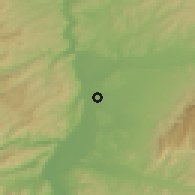 Shaded relief of the 52 km around Bourg-lès-Valence, drawn from the GMTED2010 grid