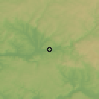Shaded relief of the 51 km around Brive-la-Gaillarde, drawn from the GMTED2010 grid