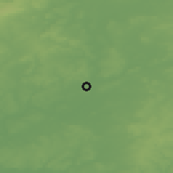 Shaded relief of the 50 km around Allonnes, drawn from the GMTED2010 grid