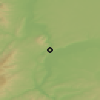 Shaded relief of the 51 km around Caluire-et-Cuire, drawn from the GMTED2010 grid
