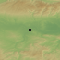 Shaded relief of the 52 km around Carcassonne, drawn from the GMTED2010 grid