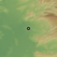 Shaded relief of the 52 km around Carpentras, drawn from the GMTED2010 grid