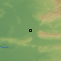 Shaded relief of the 52 km around Cavaillon, drawn from the GMTED2010 grid