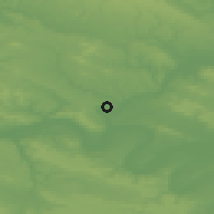 Shaded relief of the 50 km around Cergy, drawn from the GMTED2010 grid