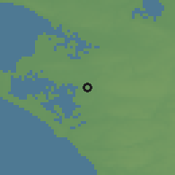 Shaded relief of the 51 km around Challans, drawn from the GMTED2010 grid