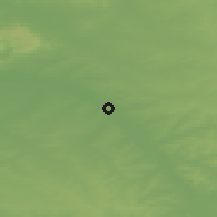 Shaded relief of the 50 km around Châlons-en-Champagne, drawn from the GMTED2010 grid