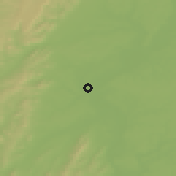 Shaded relief of the 51 km around Chalon-sur-Saône, drawn from the GMTED2010 grid