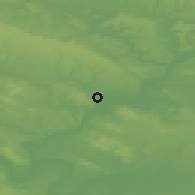 Shaded relief of the 50 km around Chambly, drawn from the GMTED2010 grid