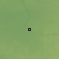 Shaded relief of the 50 km around Amilly, drawn from the GMTED2010 grid