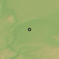 Shaded relief of the 51 km around Chassieu, drawn from the GMTED2010 grid