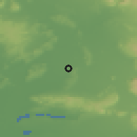 Shaded relief of the 52 km around Châteaurenard, drawn from the GMTED2010 grid