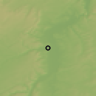 Shaded relief of the 50 km around Amnéville, drawn from the GMTED2010 grid