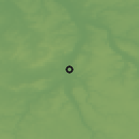Shaded relief of the 51 km around Châtellerault, drawn from the GMTED2010 grid