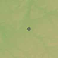 Shaded relief of the 50 km around Chaumont, drawn from the GMTED2010 grid
