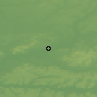 Shaded relief of the 50 km around Chauny, drawn from the GMTED2010 grid
