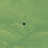 Shaded relief of the 50 km around Clermont, drawn from the GMTED2010 grid