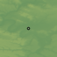 Shaded relief of the 50 km around Clichy, drawn from the GMTED2010 grid