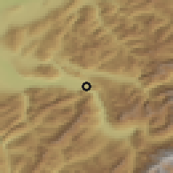 Shaded relief of the 51 km around Cluses, drawn from the GMTED2010 grid